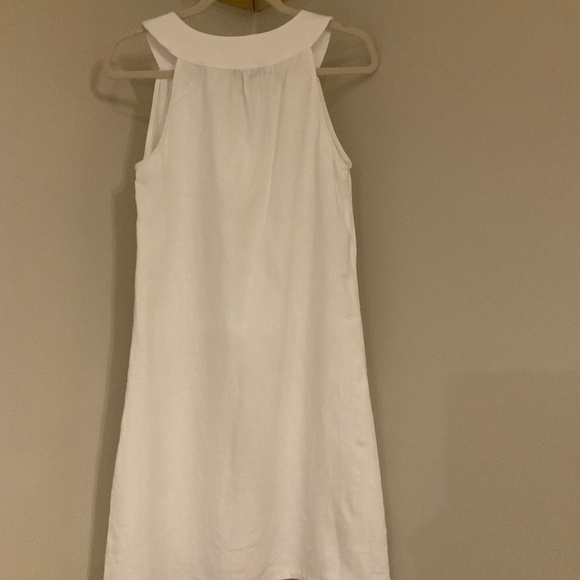 Tommy Bahama White S Linen Sheath Dress Coastal Cottagecore Minimalist Classic - Picture 2 of 9